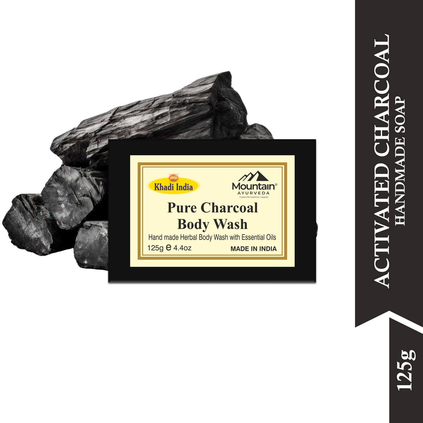 khadi charcoal soap