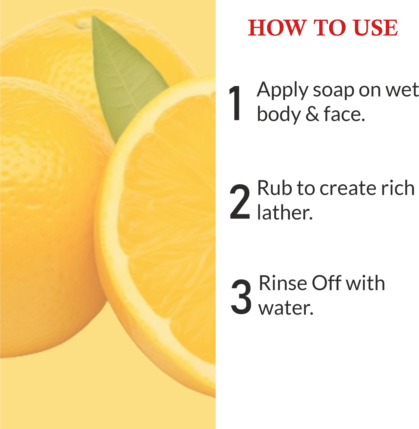 khadi orange soap