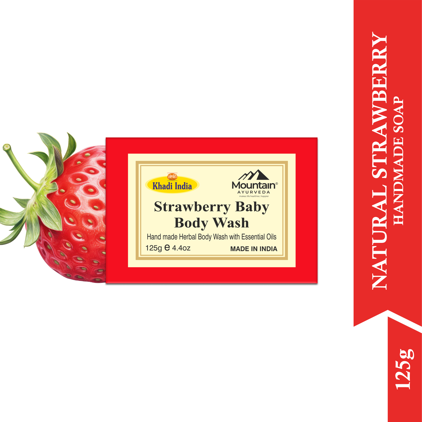 khadi strawberry soap