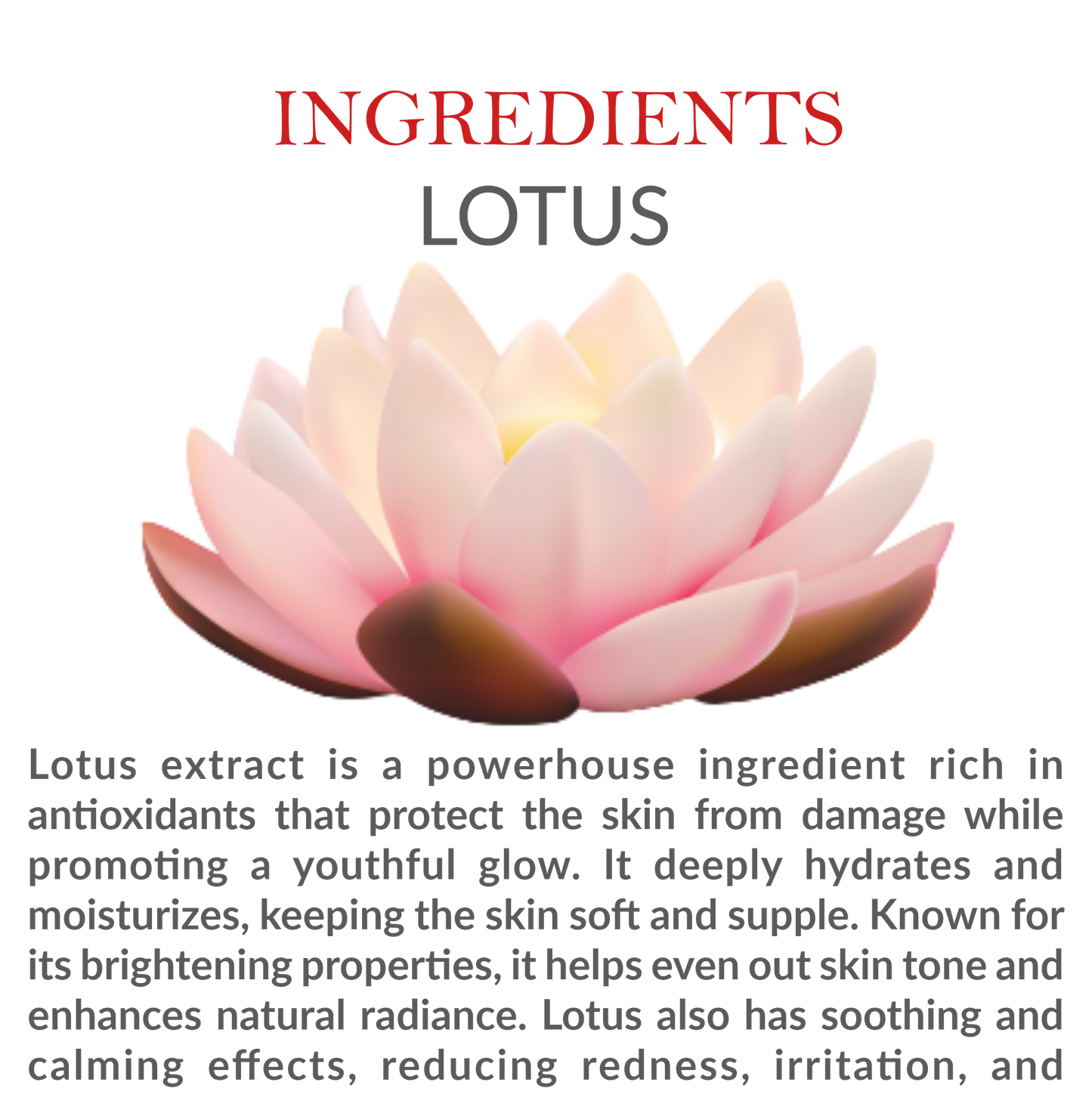 Natural Ingredients in Janakshahi Lotus Face Wash – Lotus Extract & Herbal Actives