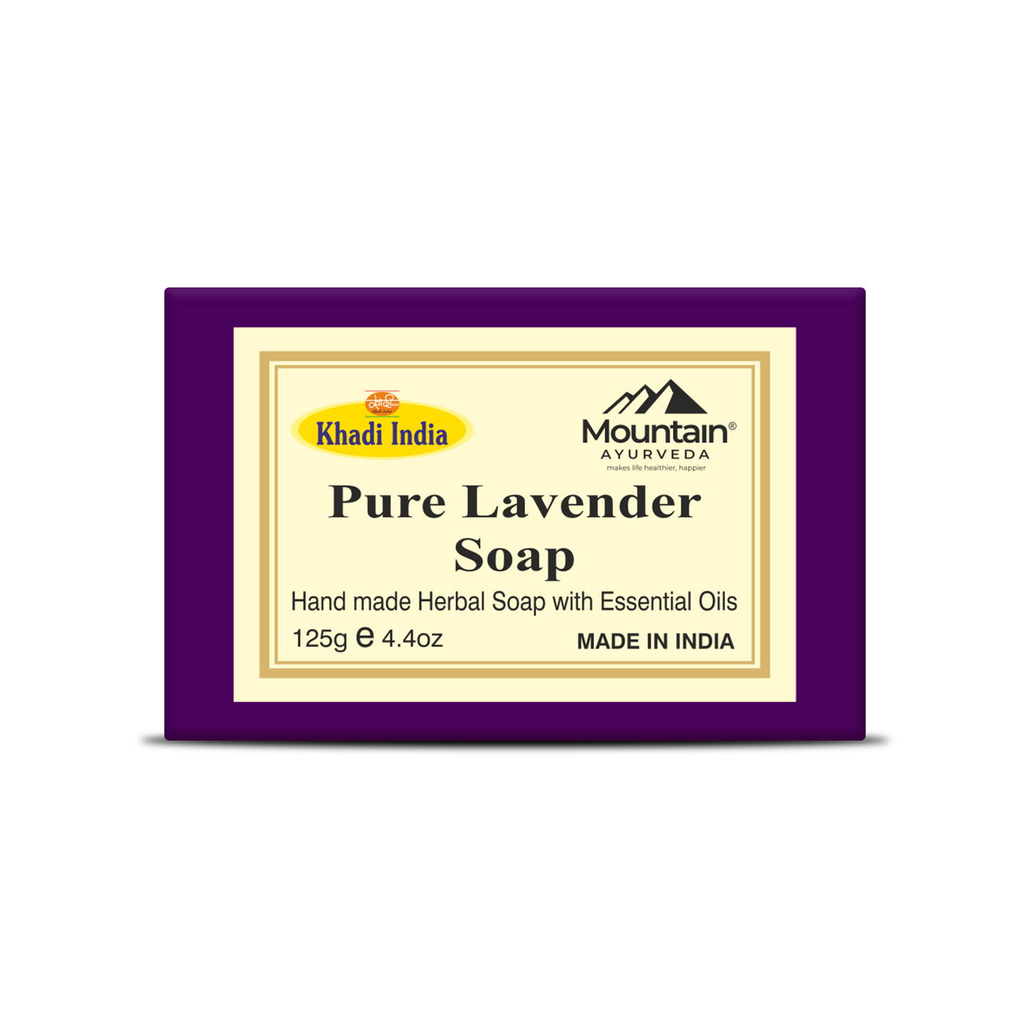 Khadi Lavender Soap – Handmade Ayurvedic Floral Soap for Relaxation