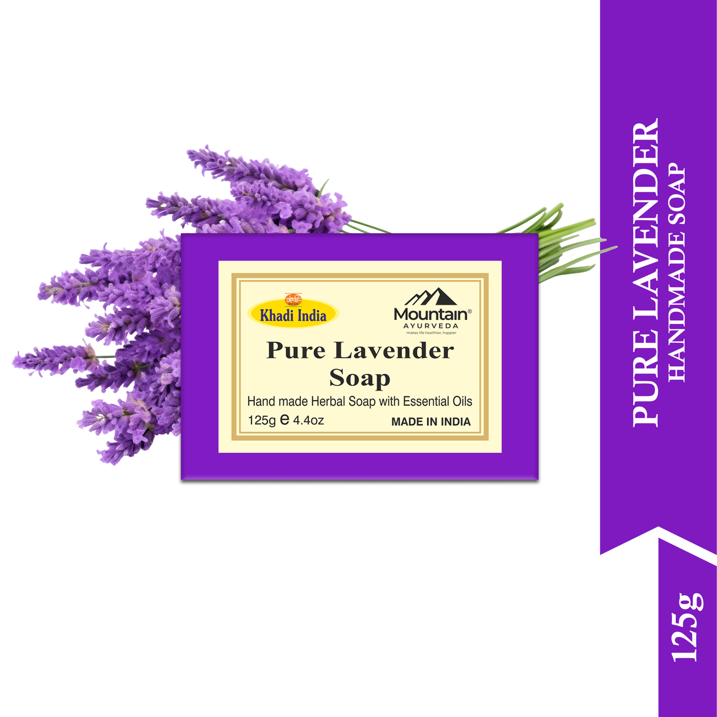 Khadi Lavender Soap – Natural Handmade Soap for Soothing and Soft Skin