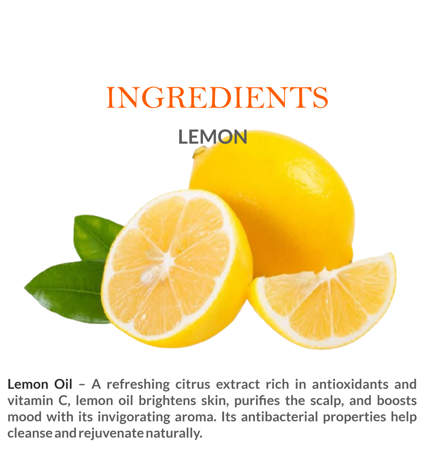 Natural Ingredients in Khadi Lemon Essential Oil – Cold-Pressed for Maximum Purity
