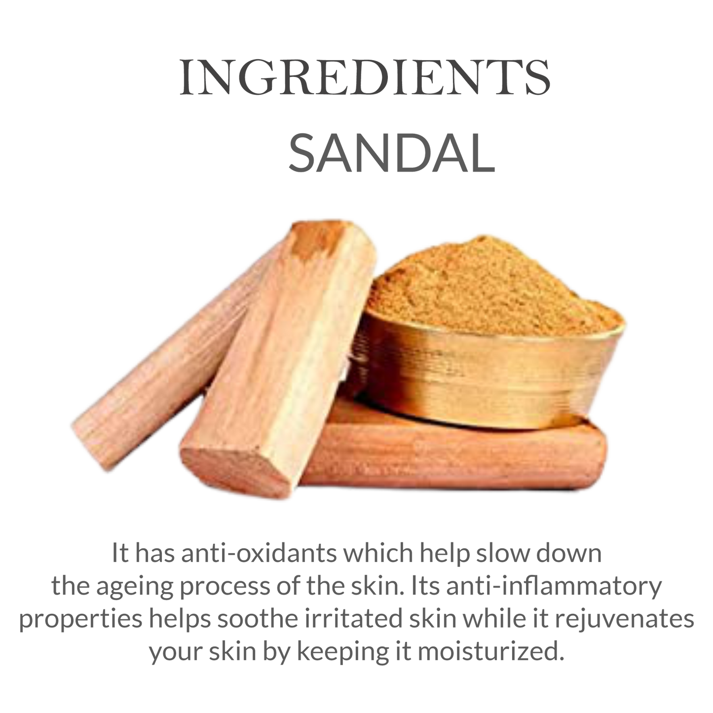 List of natural ingredients in Khadi Sandalwood Body Lotion