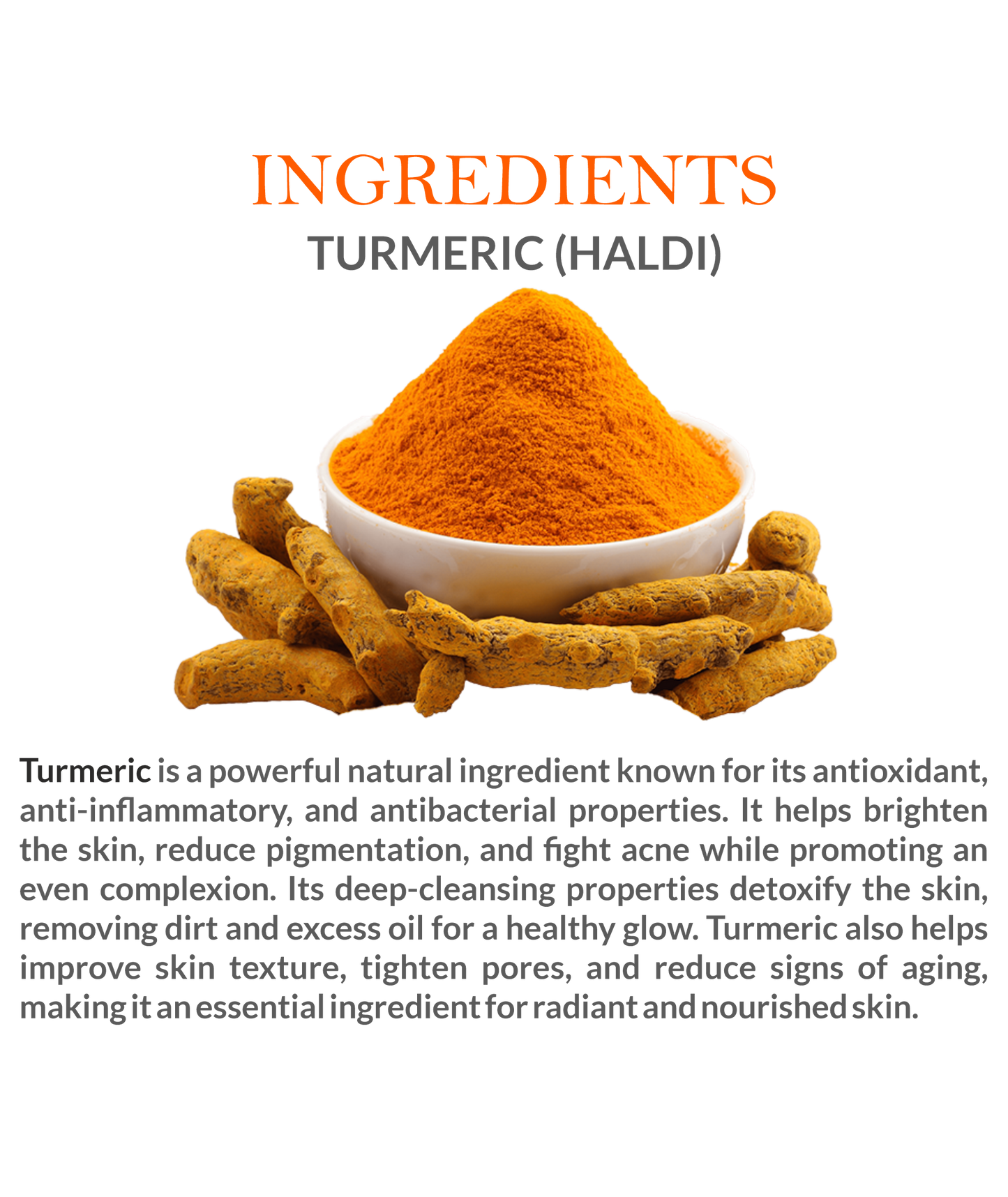 Mountain Ayurveda Haldi Ubtan Ingredients – Turmeric, Sandalwood, Gram Flour & Rose Extracts