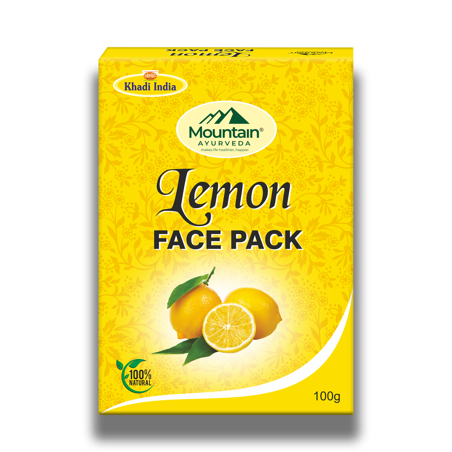 Mountain Ayurveda Lemon Face Pack 100g – Brightening & Oil Control