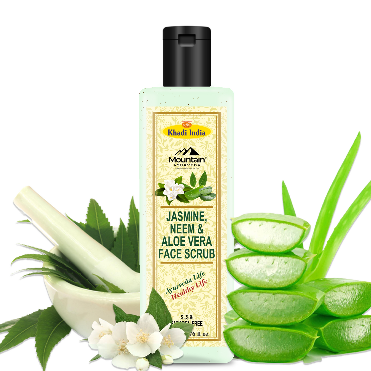 Janakshahi Jasmine Neem & Aloe Vera Face Scrub 200 ml