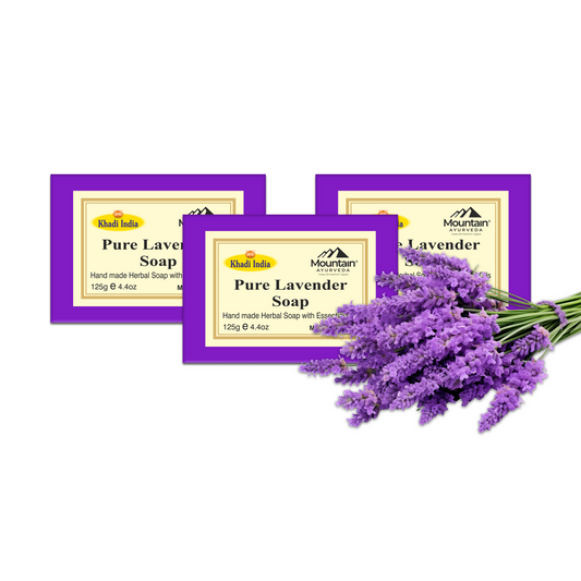 Khadi Lavender Soap 125g (Pack of 3)