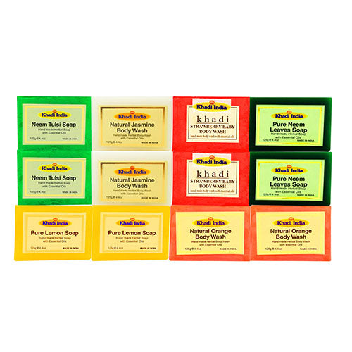 Khadi Soap Pack of 12 (12 Soaps)