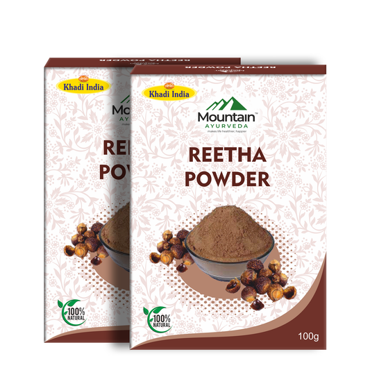 Mountain Ayurveda Reetha Powder 100g (Pack of 2)