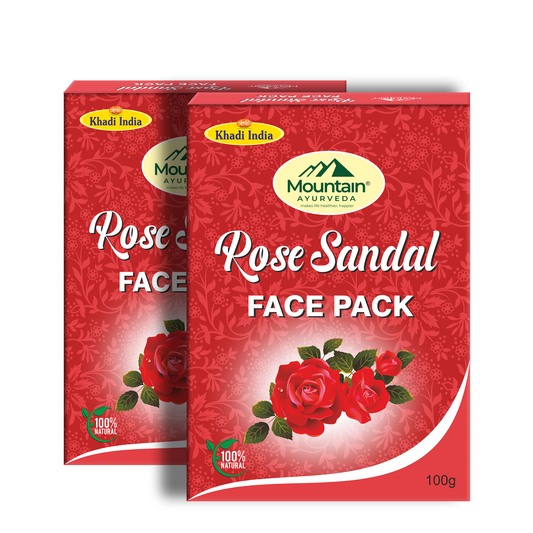 Mountain Ayurveda Rose Sandal Face Pack (Pack of 2)