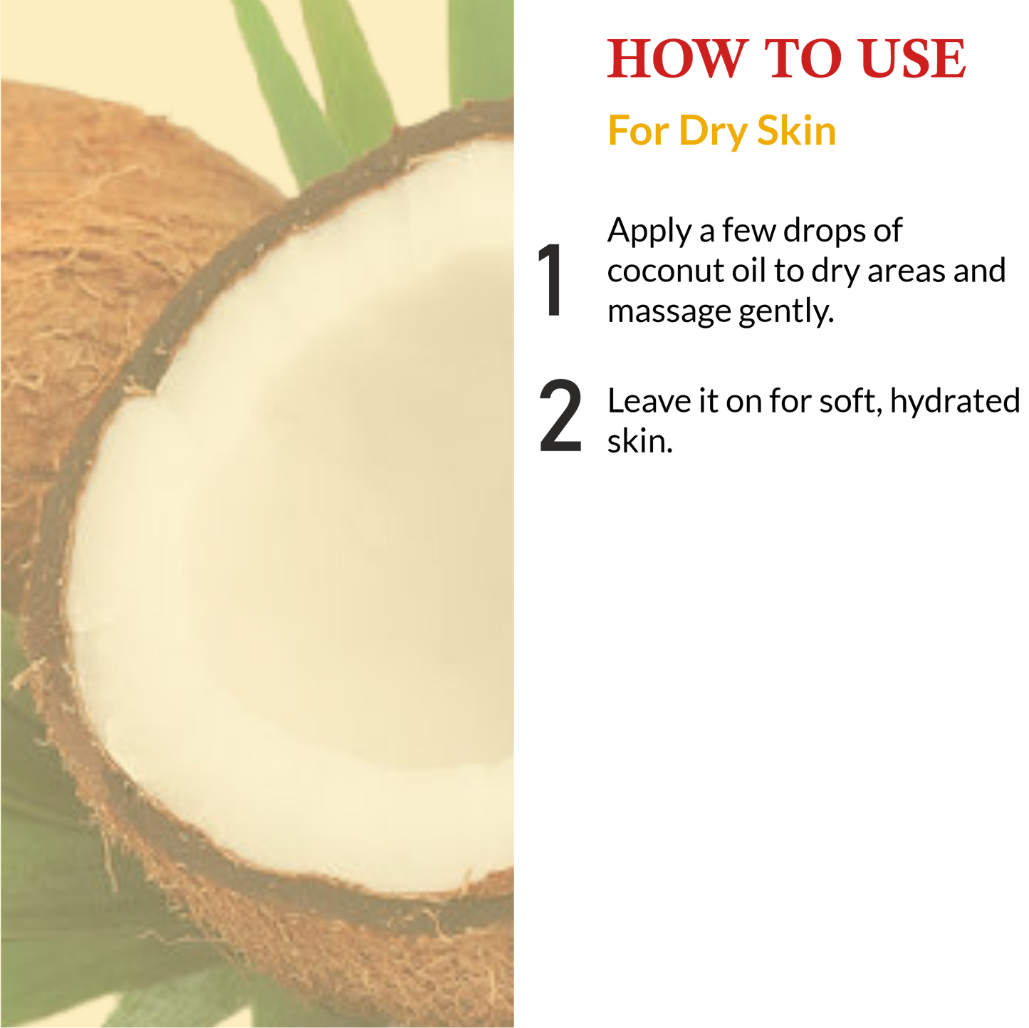 How to Use Mountain Ayurveda Pure Coconut Oil for dry Skin