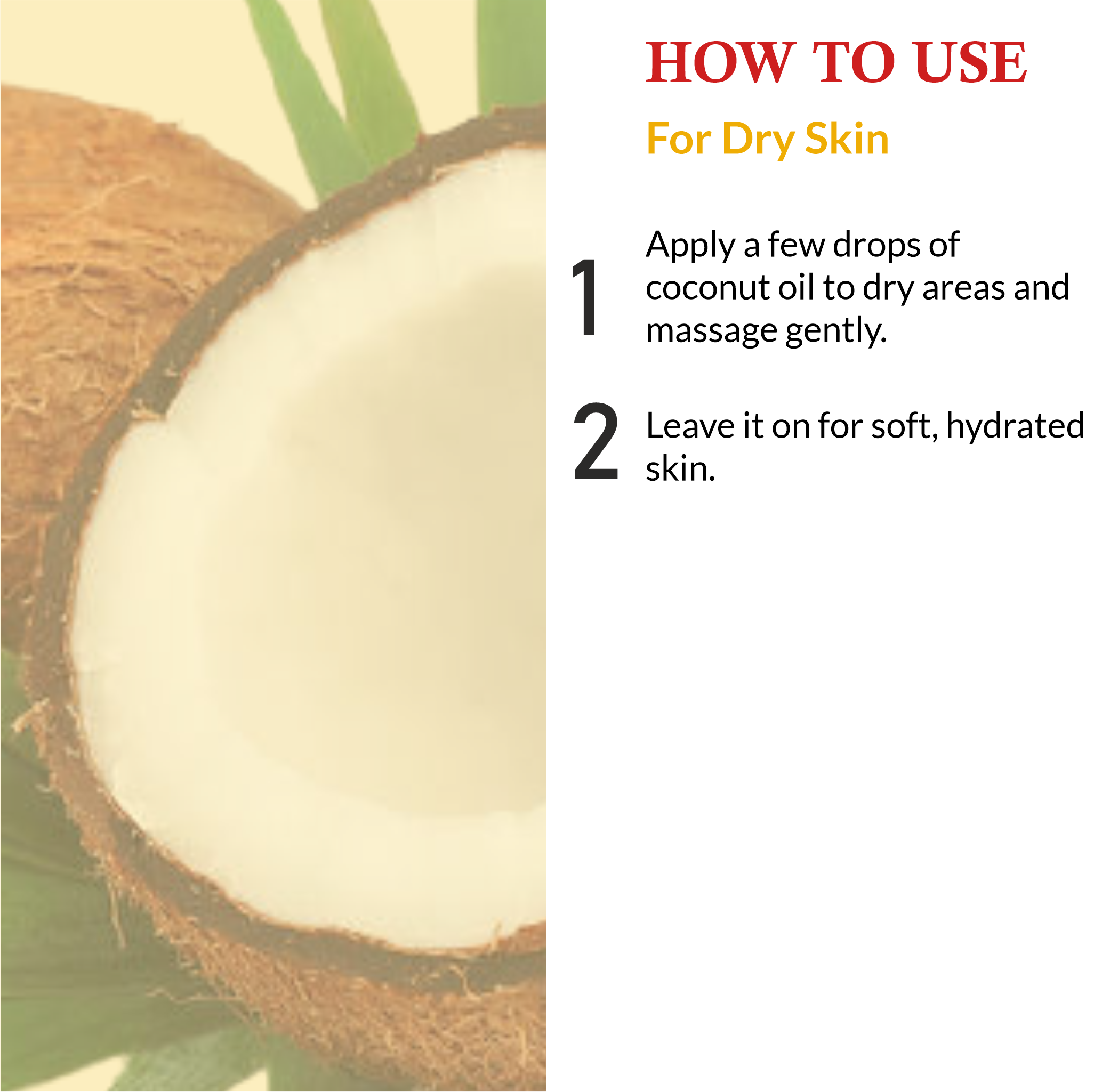 How to Use Mountain Ayurveda Pure Coconut Oil for dry Skin