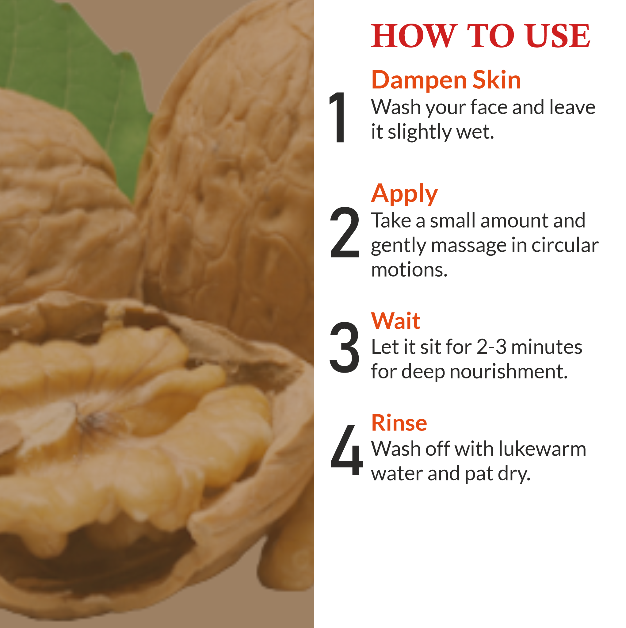 How to Apply Janakshahi Walnut Scrub for Clear & Radiant Skin