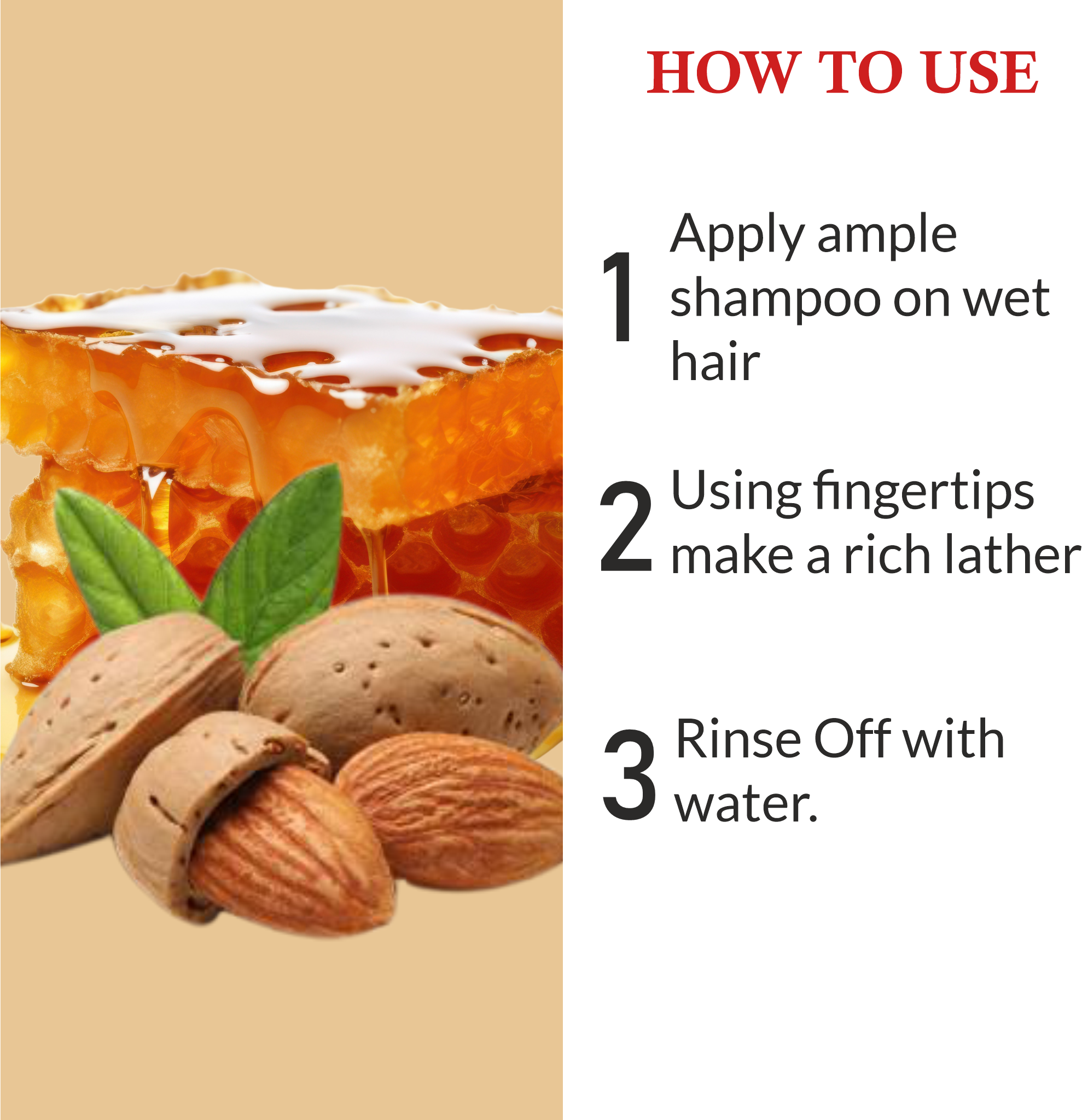 How to use Khadi Herbal Almond Honey Shampoo for healthy, hydrated hair