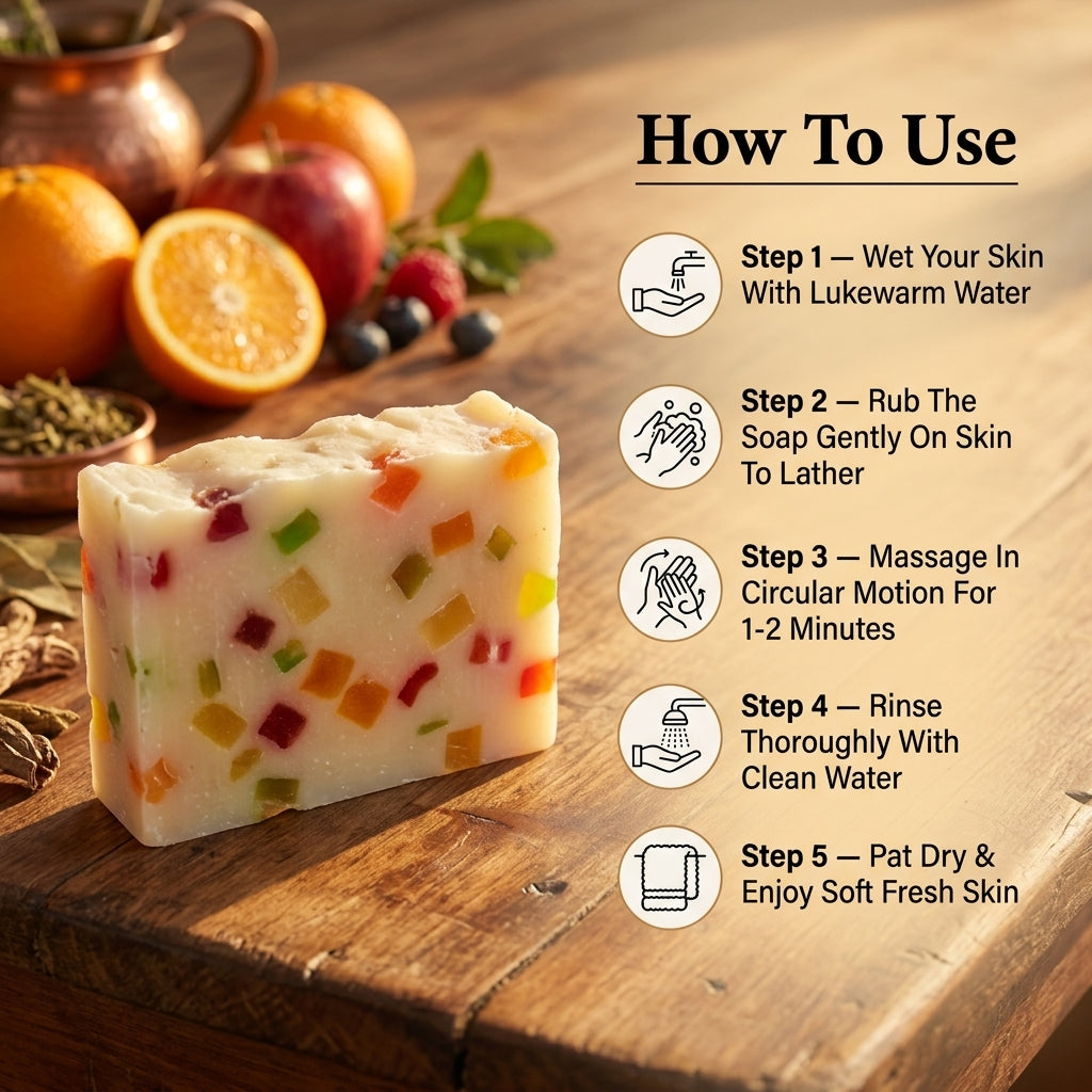 how_to_use_khadi_mix_fruit_soap