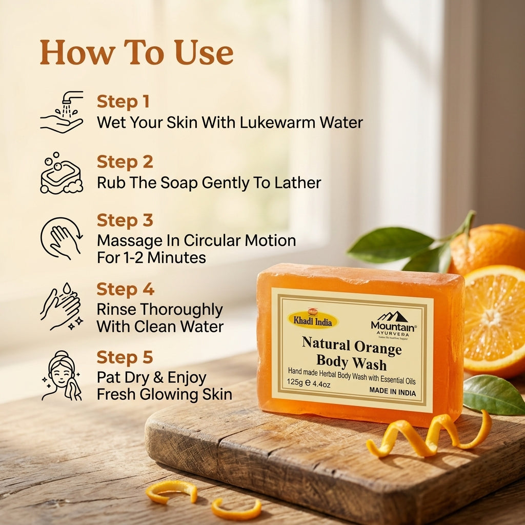 how_to_use_khadi_orange_soap