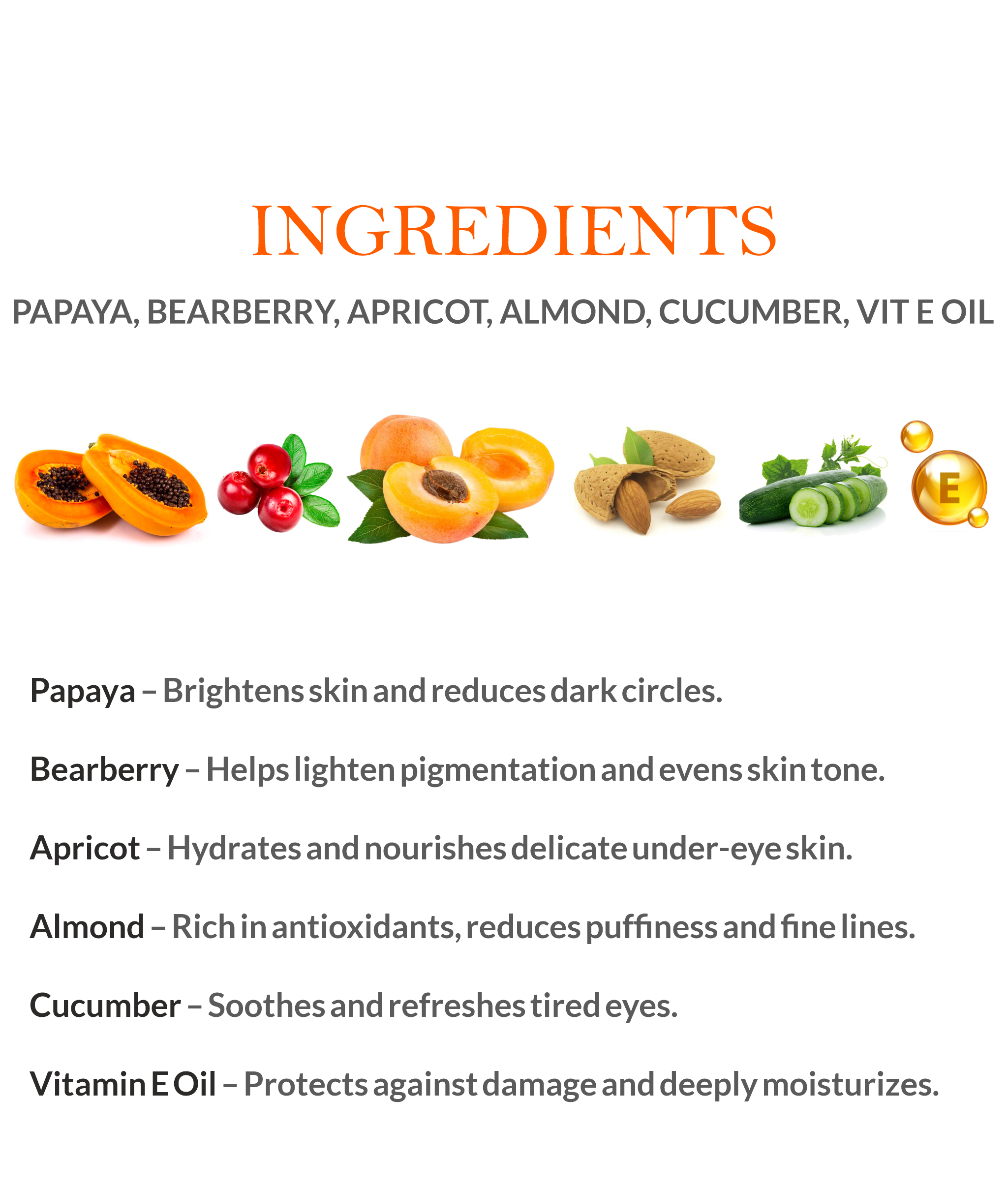 Natural Ingredients in Janakshahi Under Eye Cream – Herbal Skincare Formula