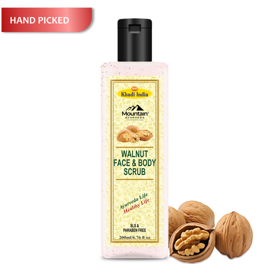 Janakshahi Walnut Face Scrub 200ml – Deep Exfoliation & Blackhead Removal