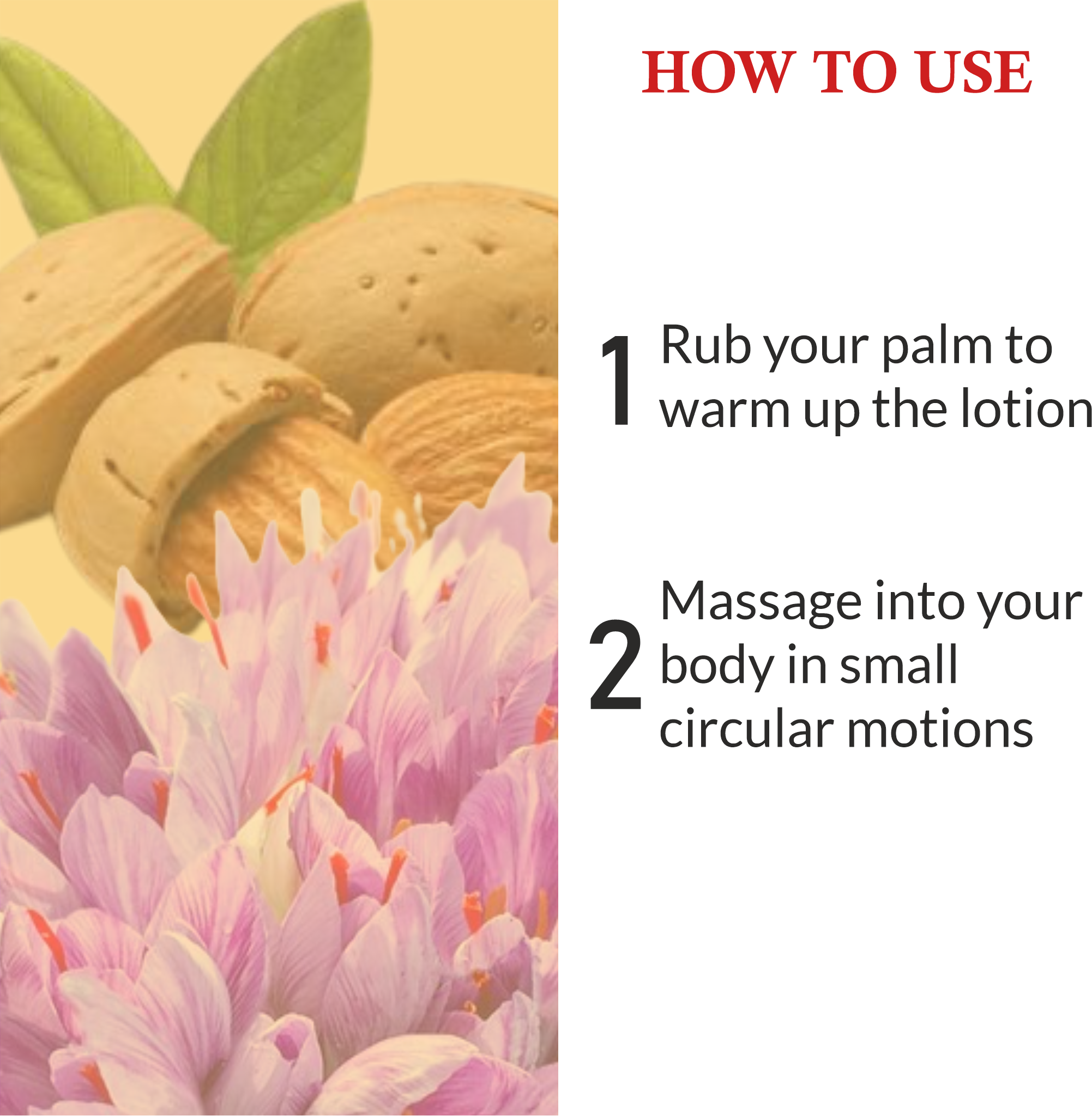 How to use Khadi Almond Saffron Body Lotion for soft, radiant skin