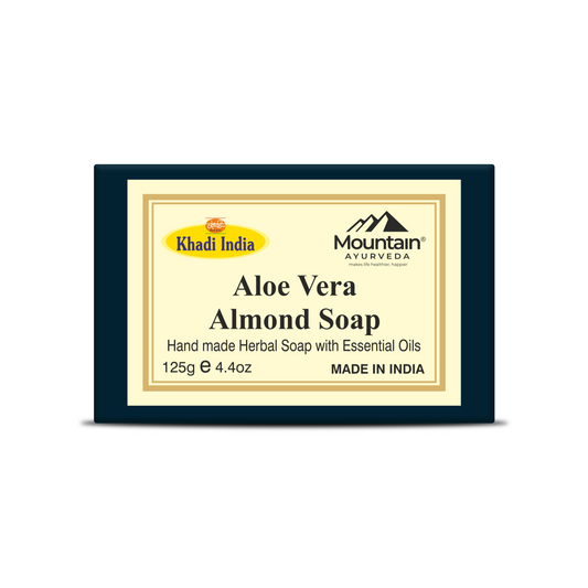 Khadi Aloe Vera Almond Soap – Handmade Moisturizing Bath Soap