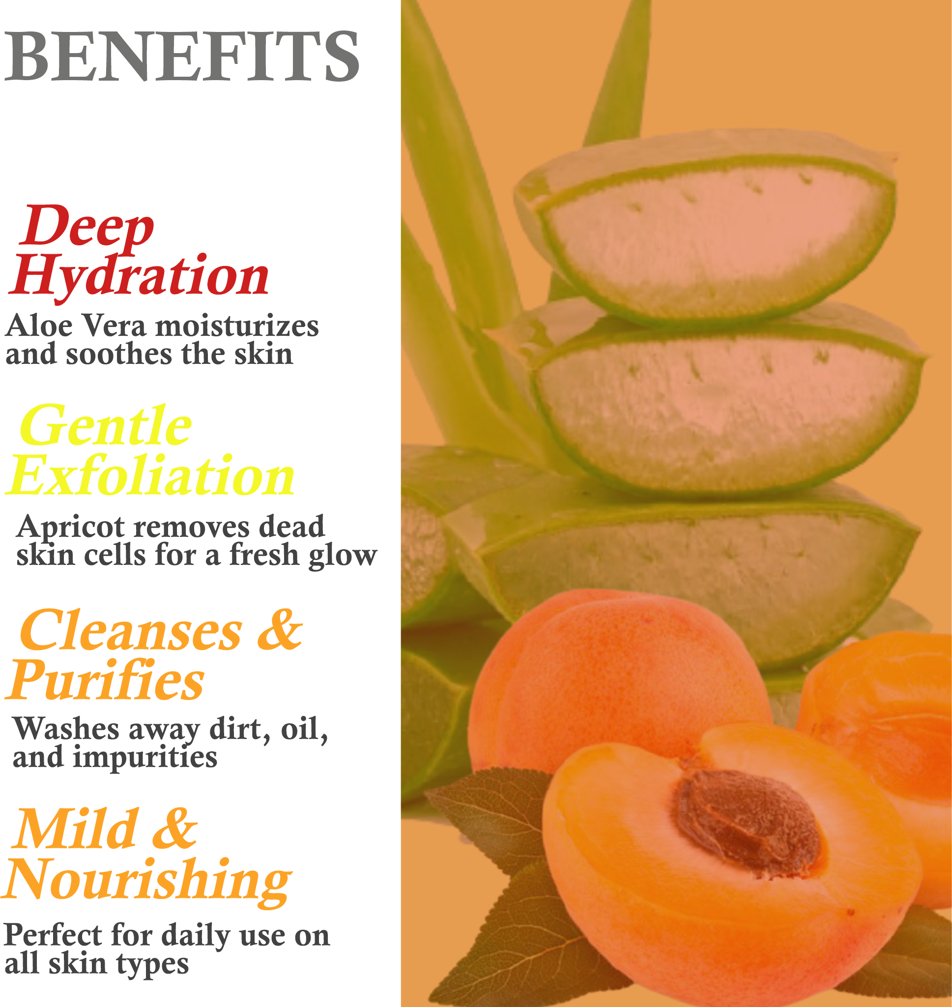 Key benefits of Khadi Aloe Vera & Apricot Face Wash – Hydration, exfoliation, and oil control