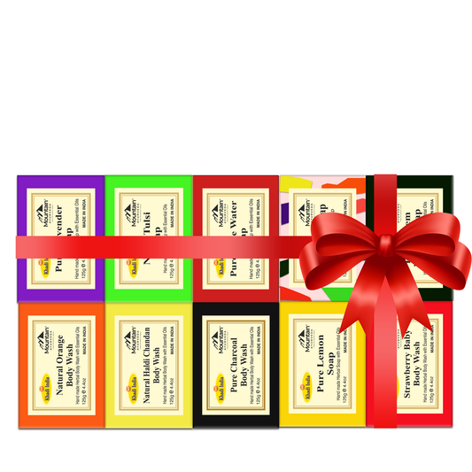 Khadi Assorted Soap Combo (Pack of 10) – Handmade Herbal Bathing Bar Set