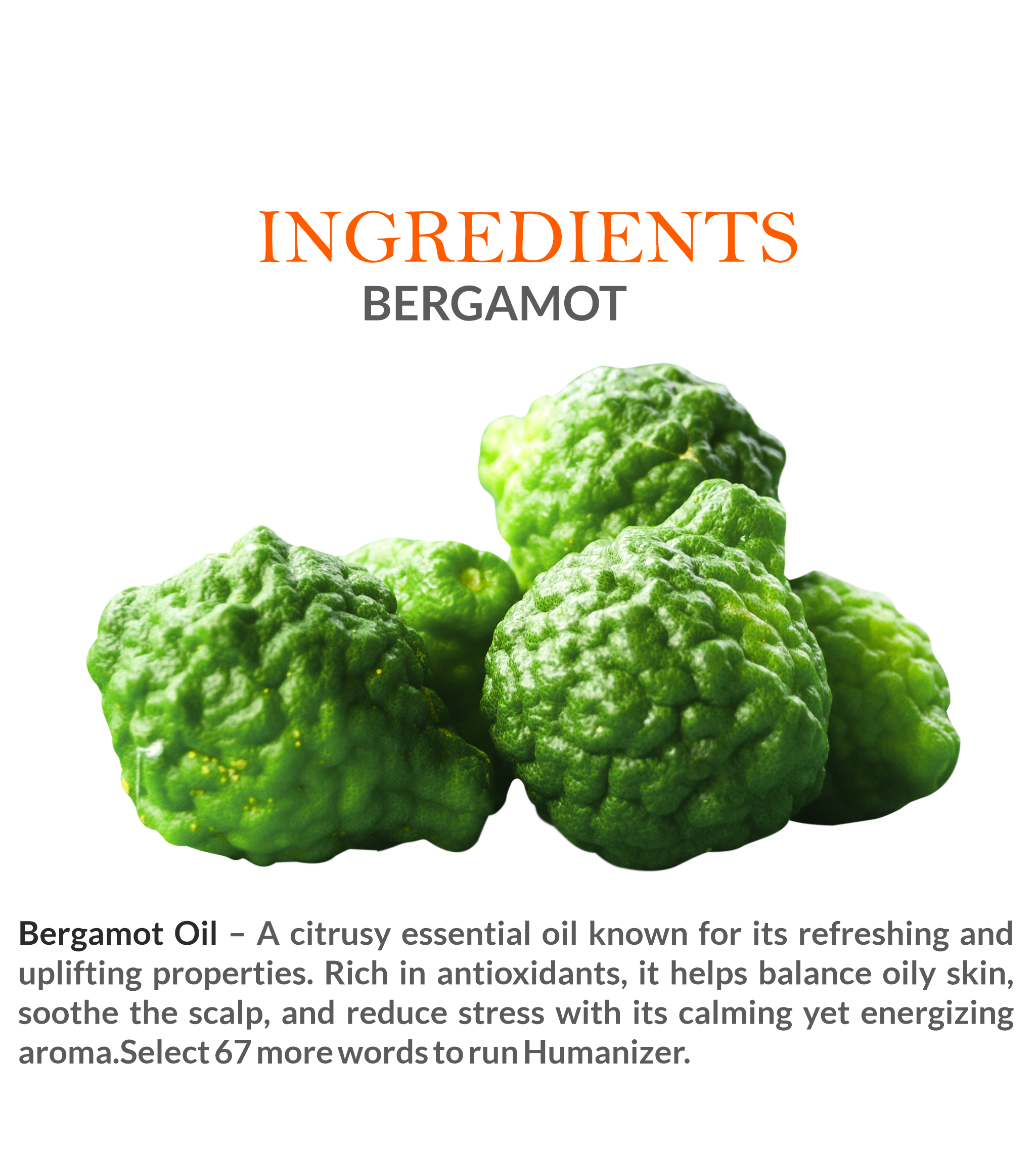 Khadi Bergamot Essential Oil – 100% Natural with Citrus & Herbal Benefits