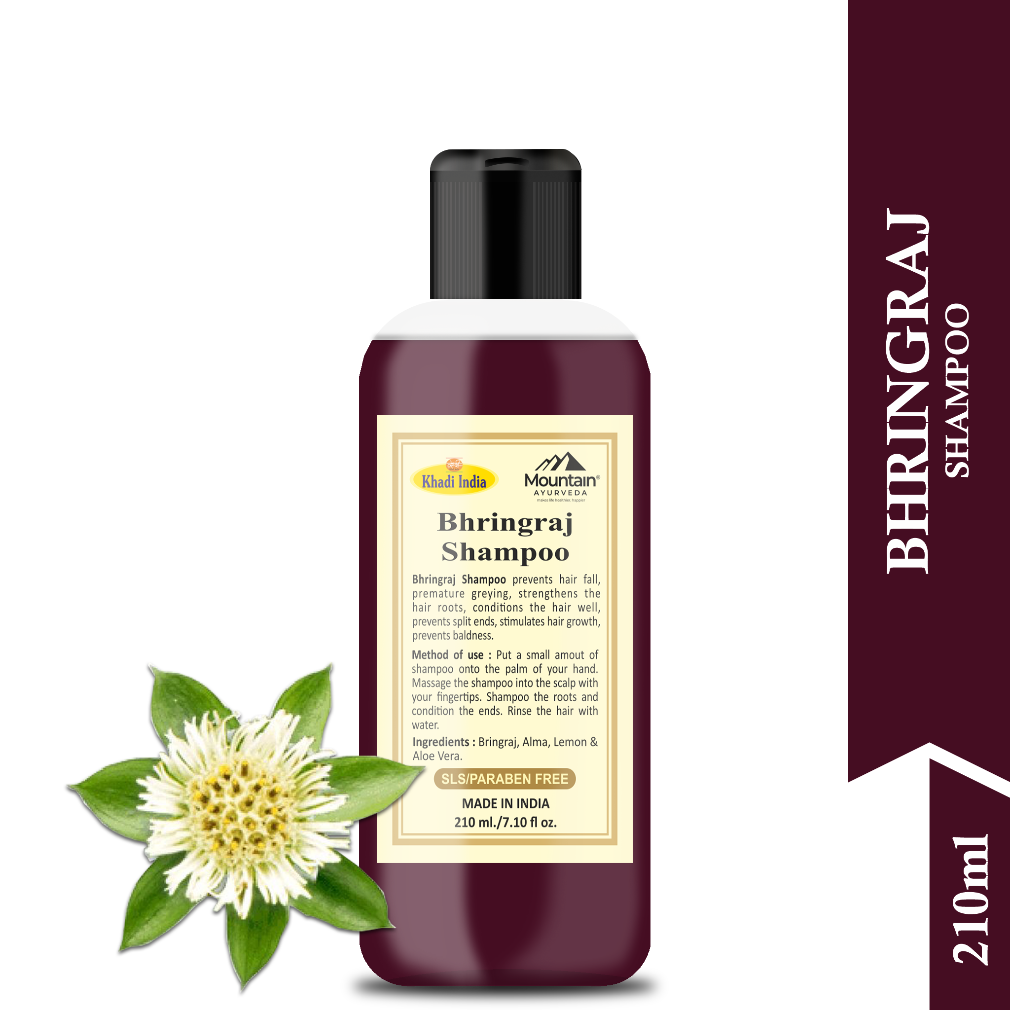 Best herbal Bhringraj shampoo for strong, thick, and nourished hair