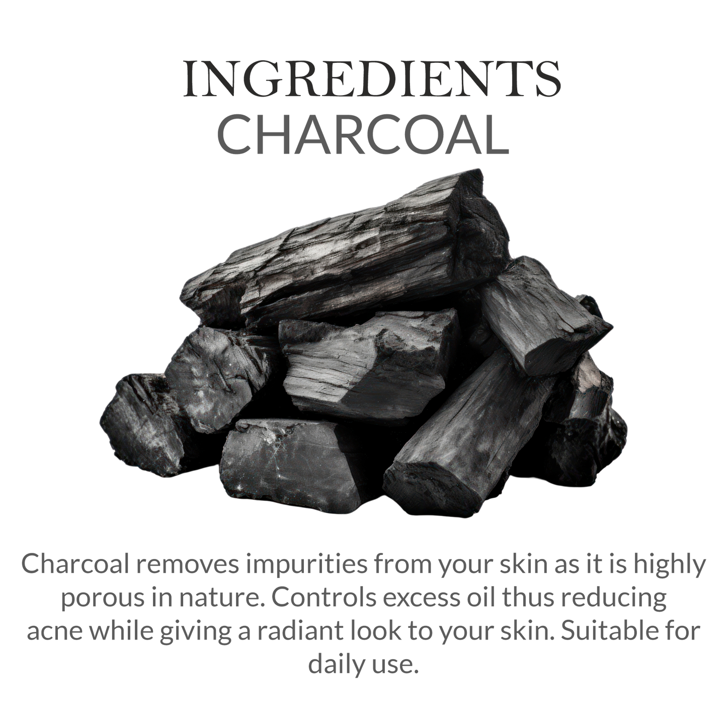 Ingredients of Khadi Charcoal Body Wash – Activated Charcoal & Herbal Extracts