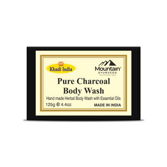 Khadi Charcoal Body Wash – Deep Cleansing & Detoxifying Bath Bar