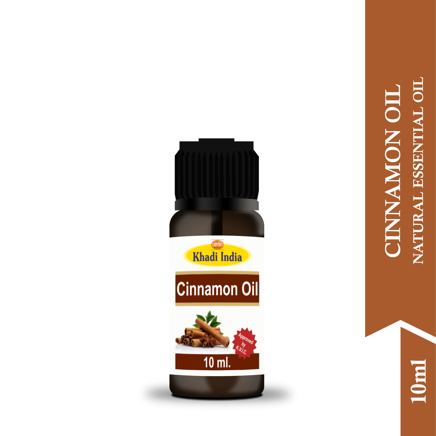 Pure Cinnamon Essential Oil 10ml – Antibacterial & Antifungal for Skin & Hair