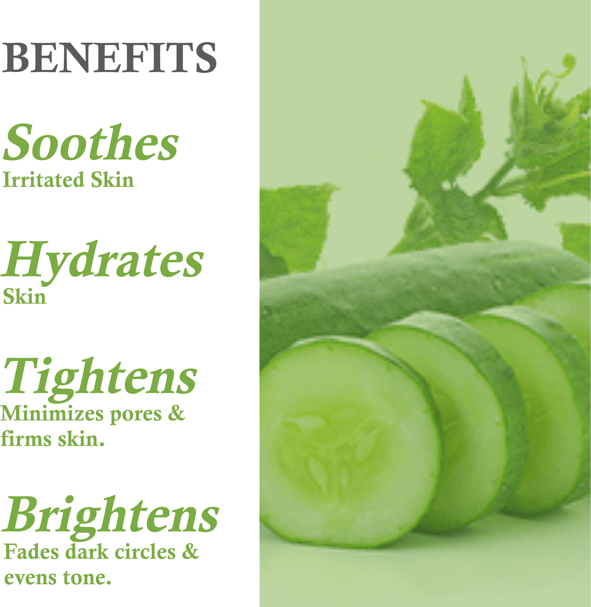 Key benefits of Khadi Cucumber Water Toning Face Wash – Hydrates, tones & refreshes skin