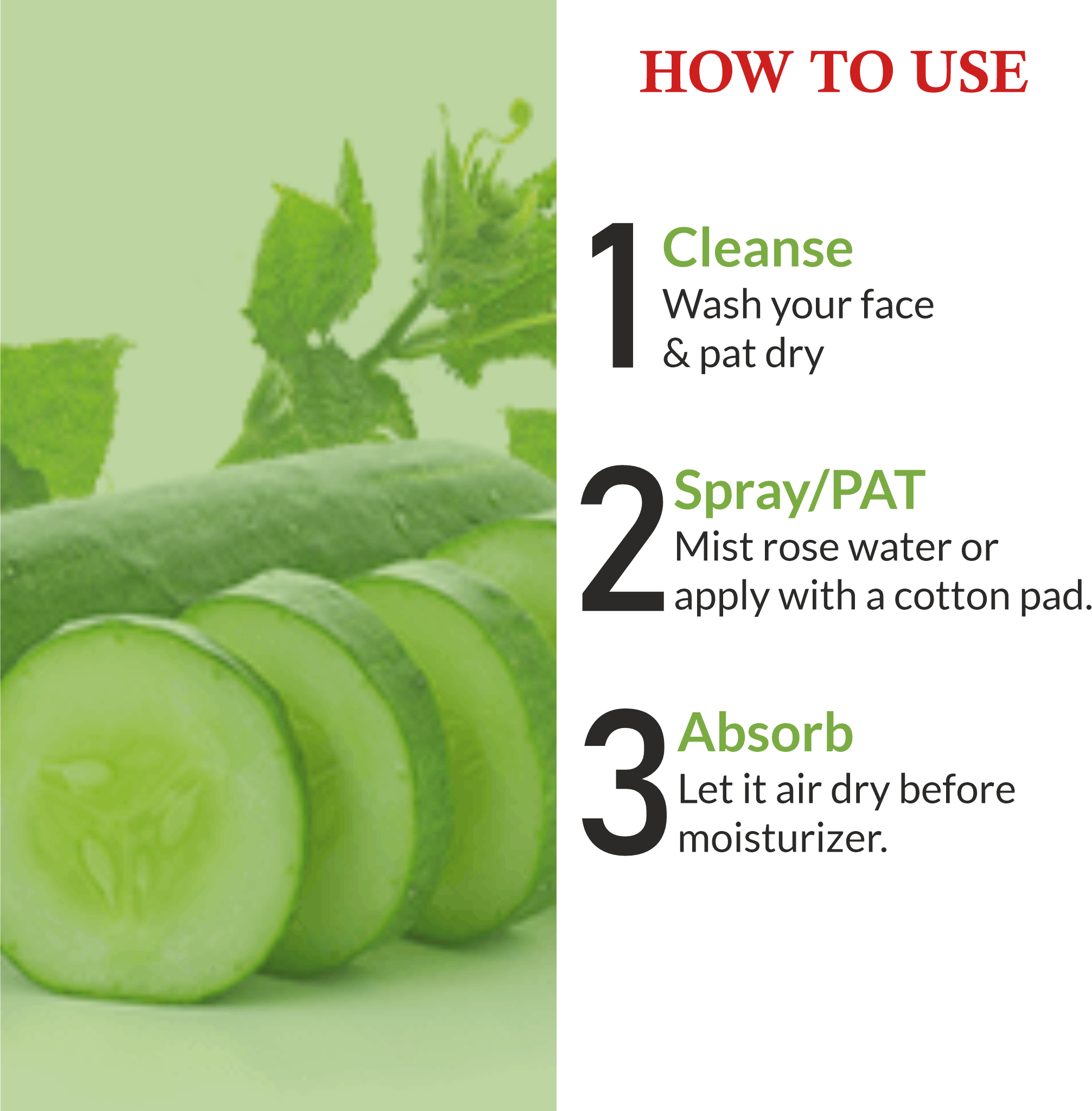 How to use Khadi Cucumber Water Toning Face Wash for deep cleansing & skin toning
