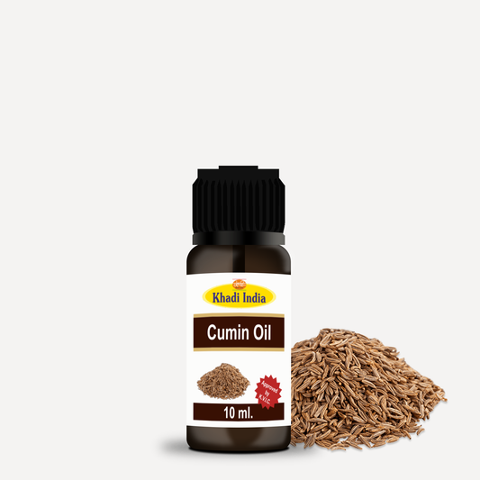 Khadi Cumin Essential Oil 10ml – 100% Pure & Natural for Skin & Hair Care