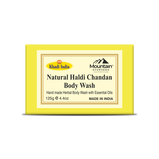 Khadi Haldi Chandan Soap – Ayurvedic Herbal Bathing Bar for Skin Brightening & Acne Control