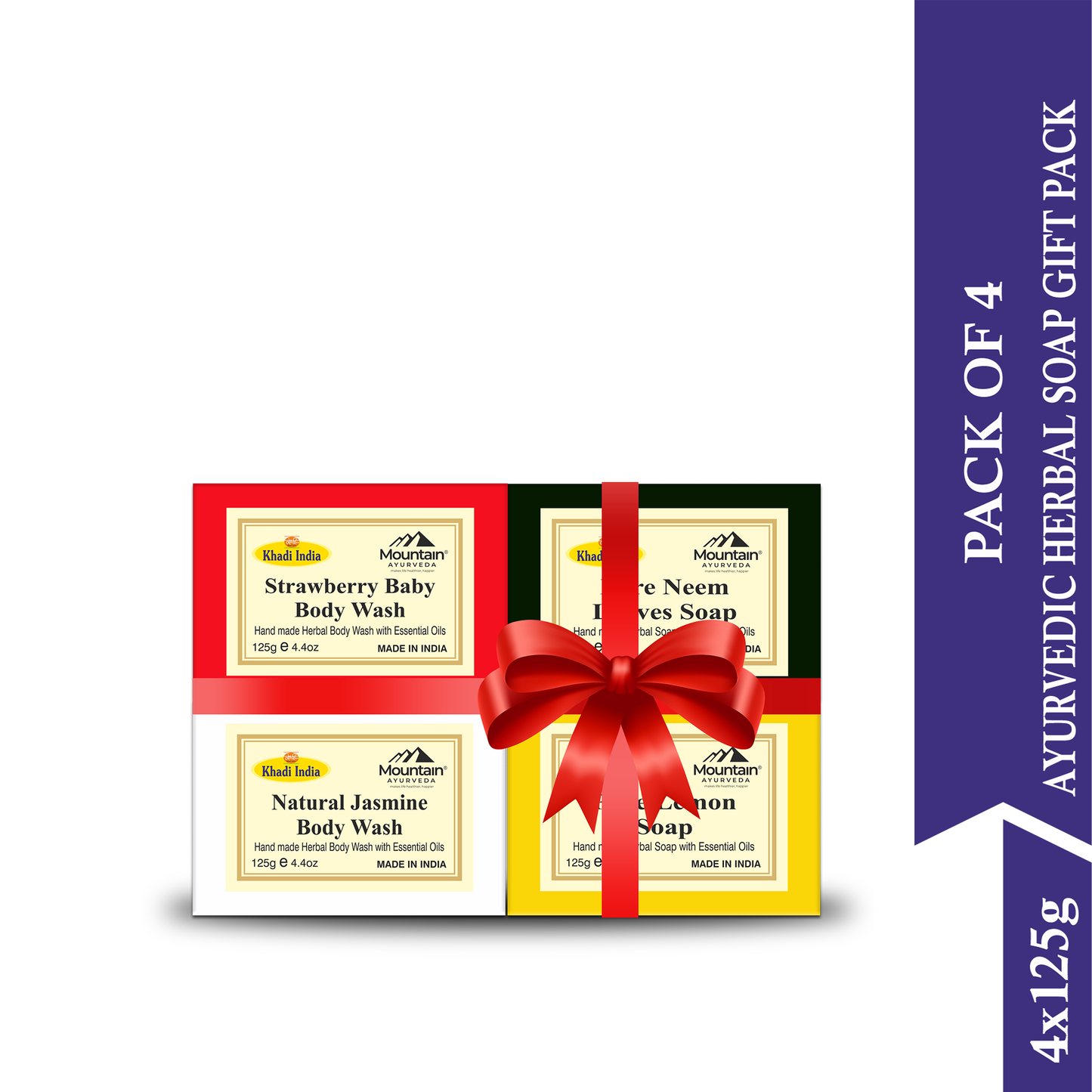 Khadi Herbal Handmade Soap Pack – Gentle Cleansing & Skin Hydration