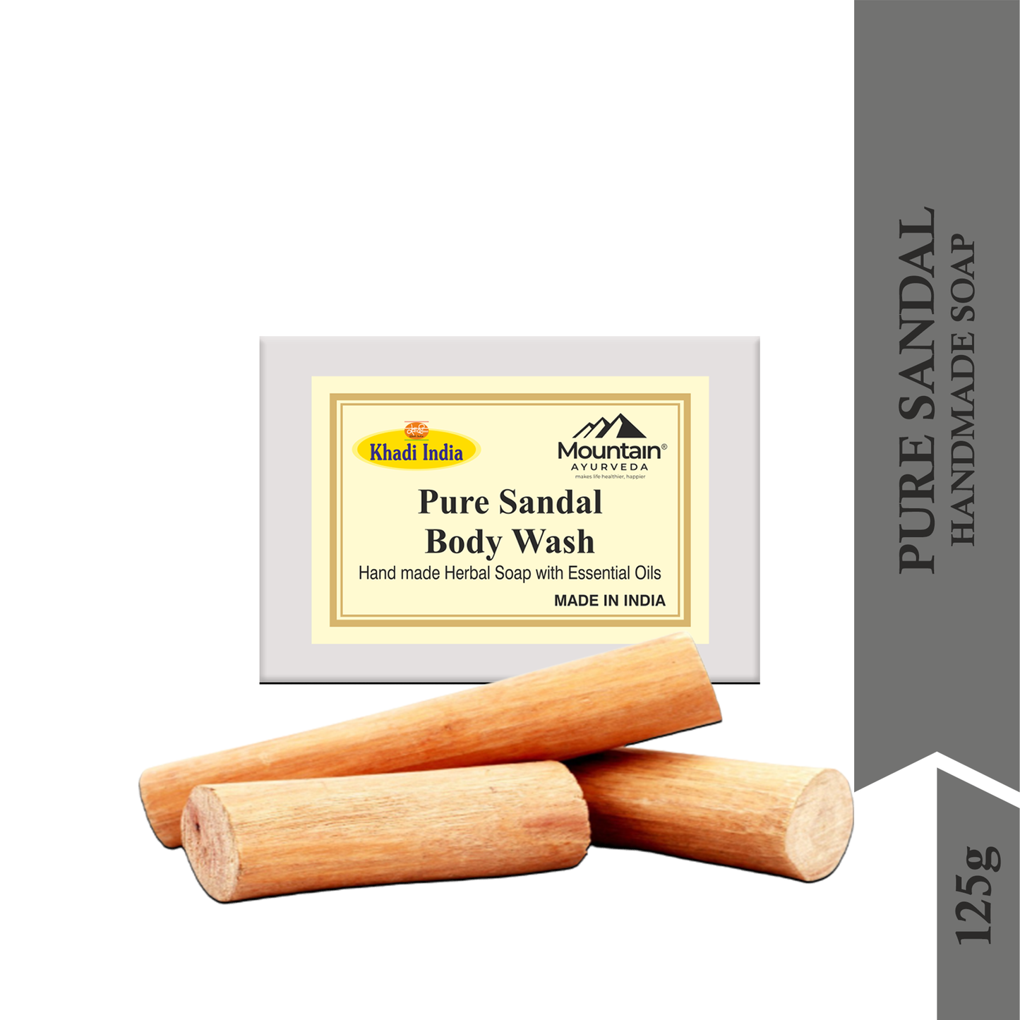 Khadi Herbal Sandalwood Soap – Natural Skin Brightening & Hydration