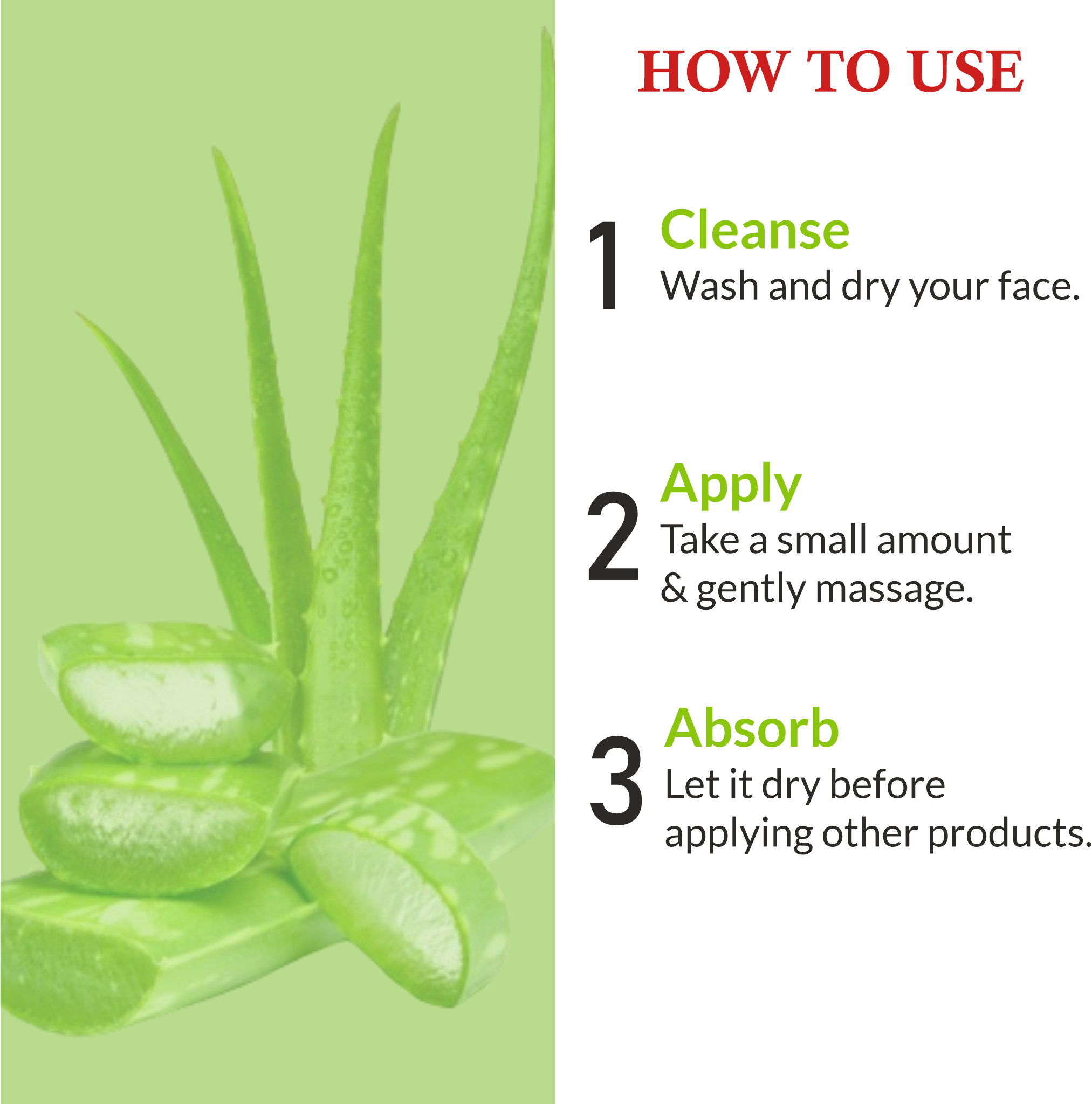 How to use Khadi Herbal Gel as a moisturizer, primer & night gel