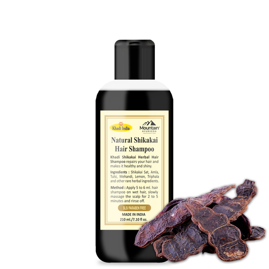 Khadi Herbal Shikakai Shampoo 210ml – Natural Hair Cleanser for Strong & Healthy Hair