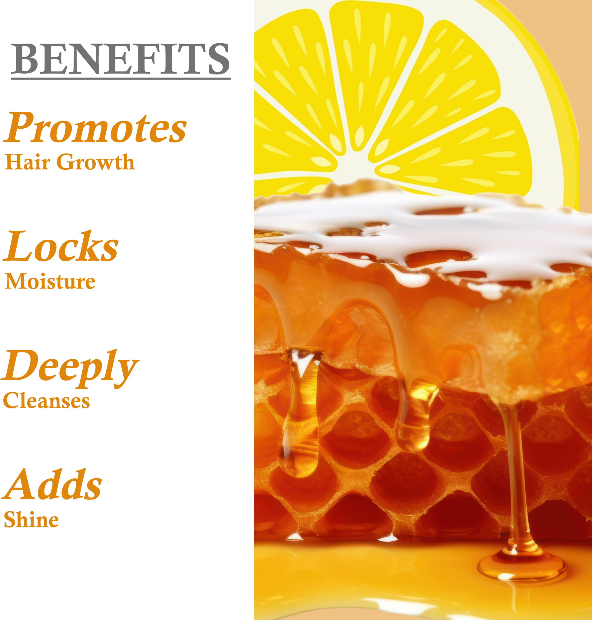 Benefits of Khadi Honey Lemon Shampoo for hair shine and strength
