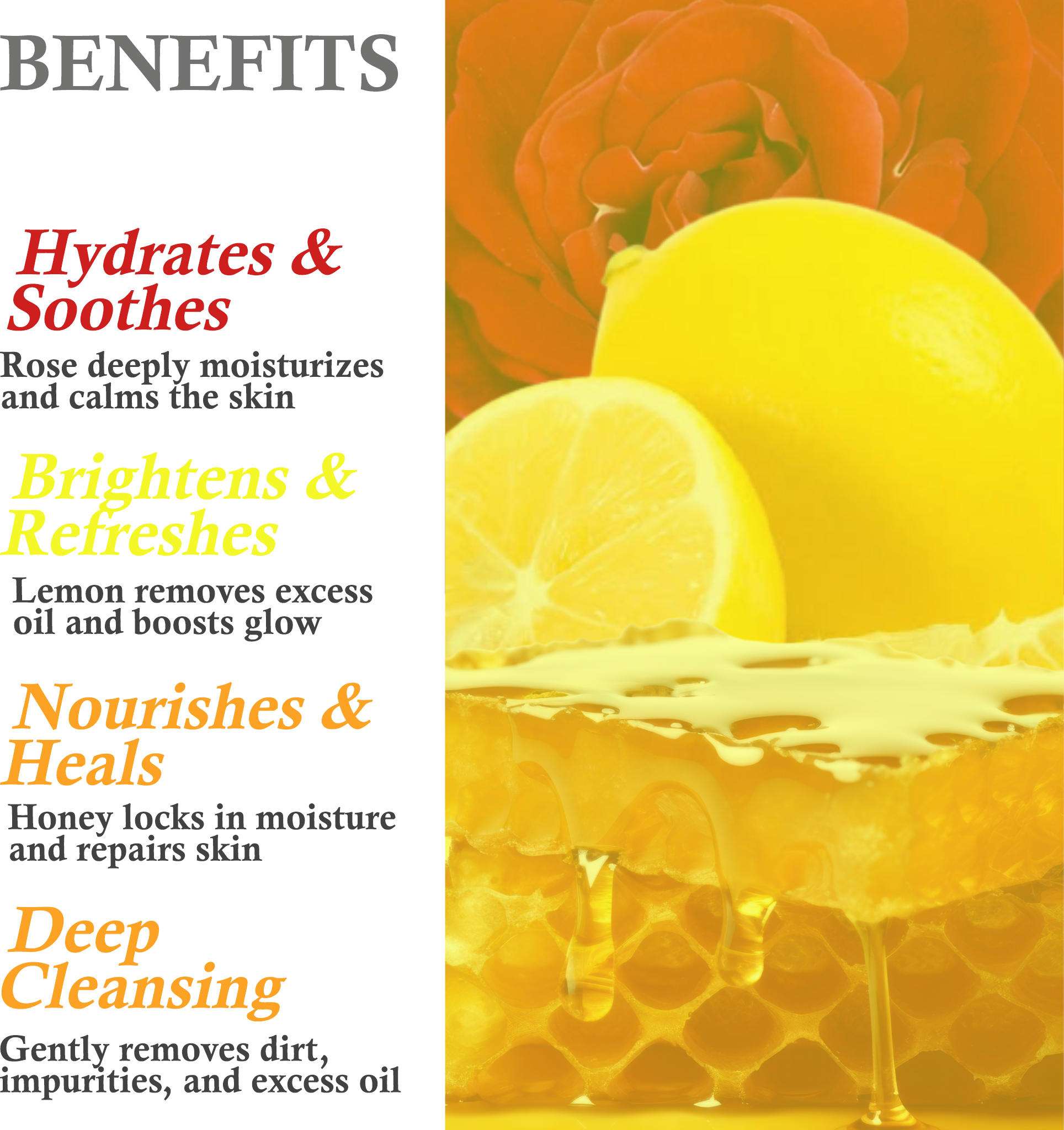 Key benefits of Khadi Honey Rose & Lemon Face Wash – Hydration, brightening, and oil control