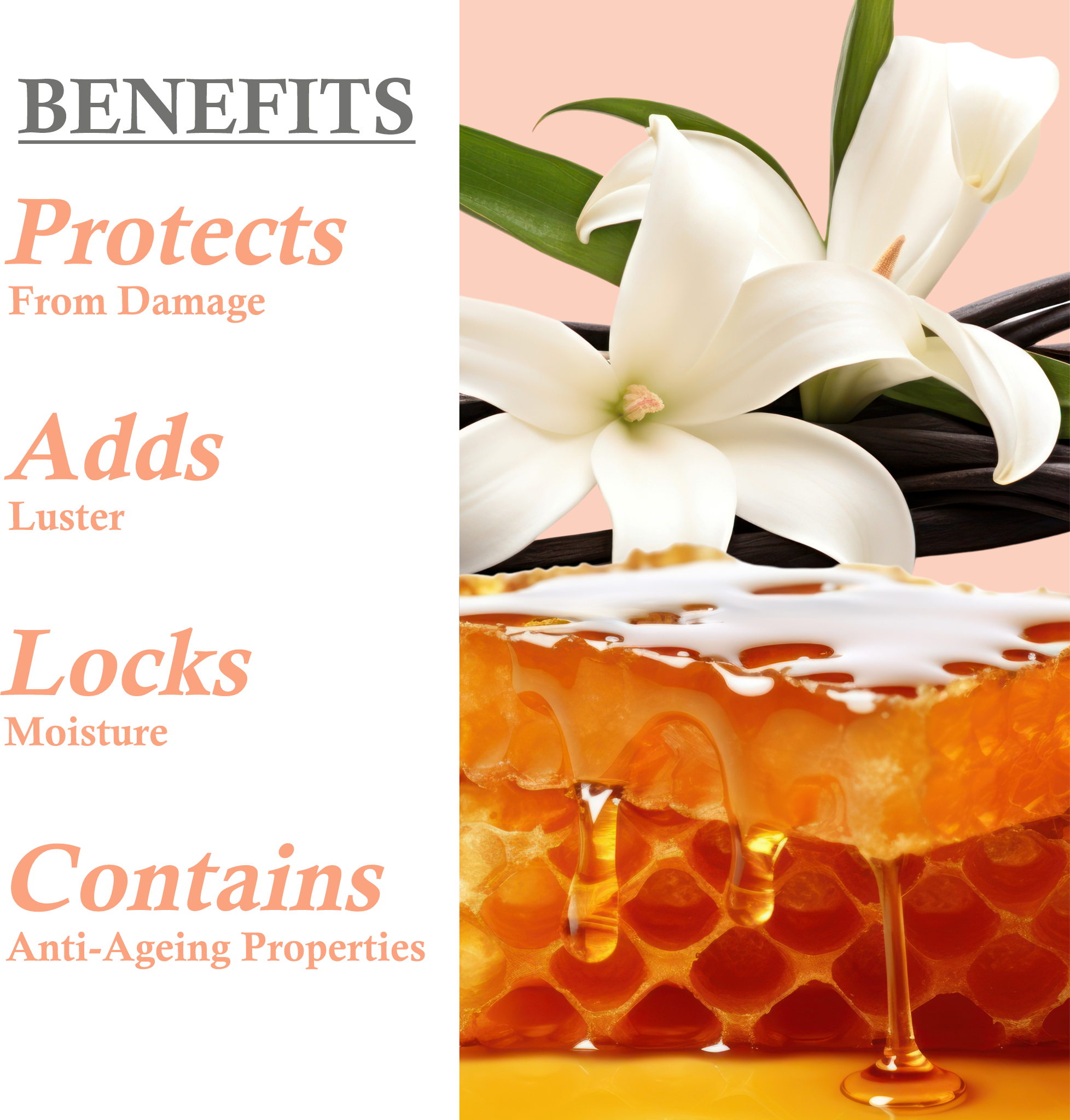 Benefits of Khadi Honey Vanilla Shampoo for silky, smooth hair