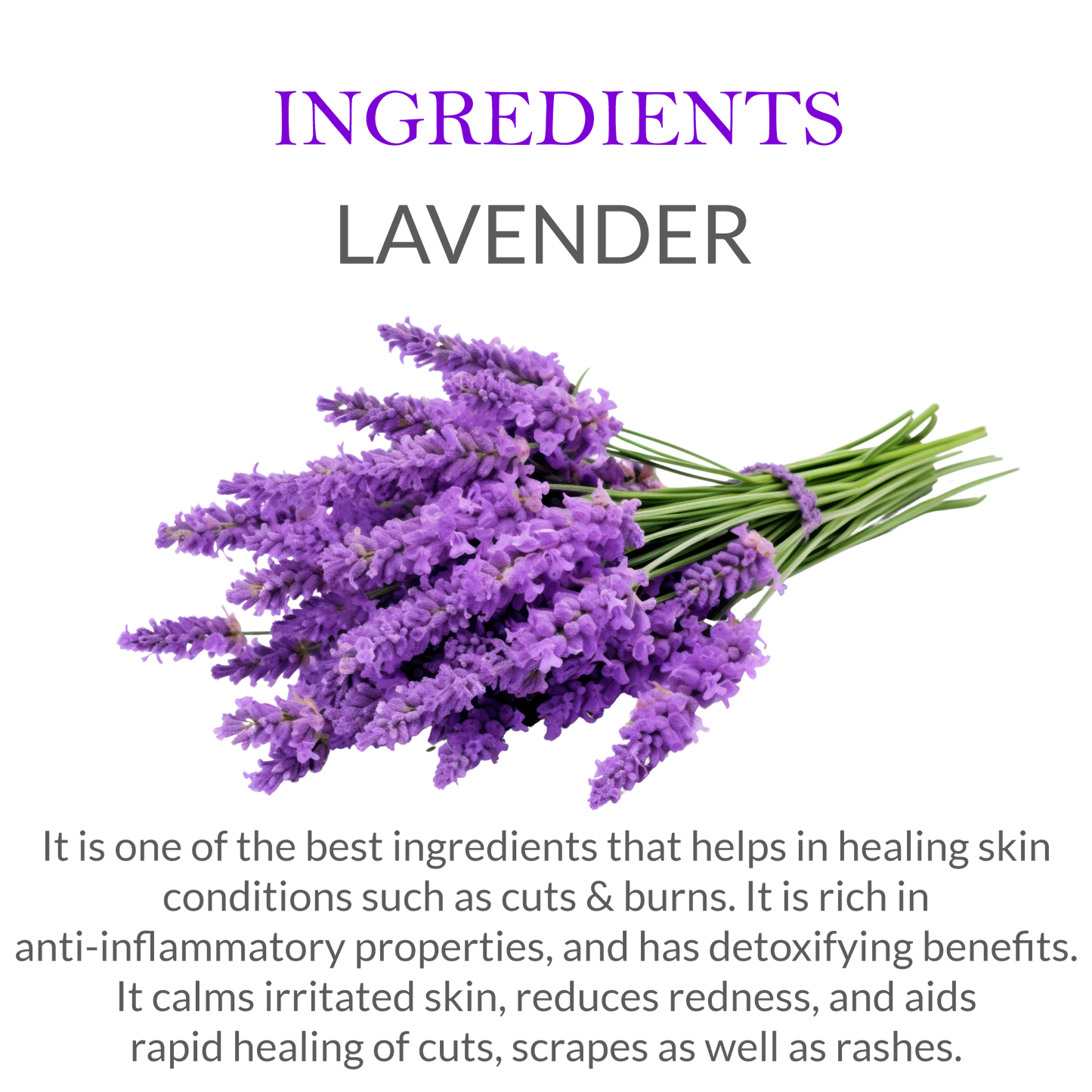 Khadi Lavender Soap Ingredients – Natural Lavender Extract and Essential Oils