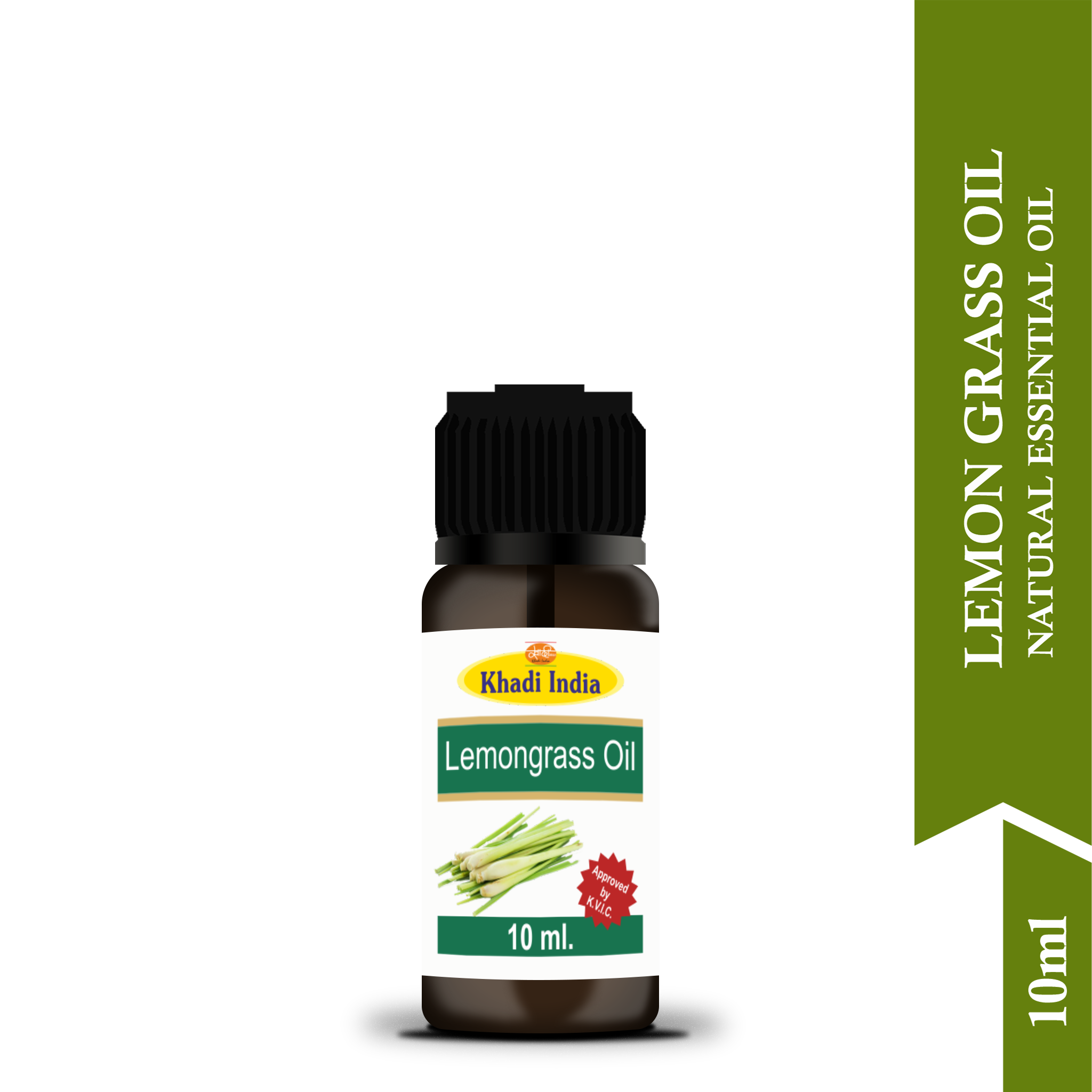 Pure Lemongrass Essential Oil 10ml – Detoxifying & Refreshing for Skin & Hair