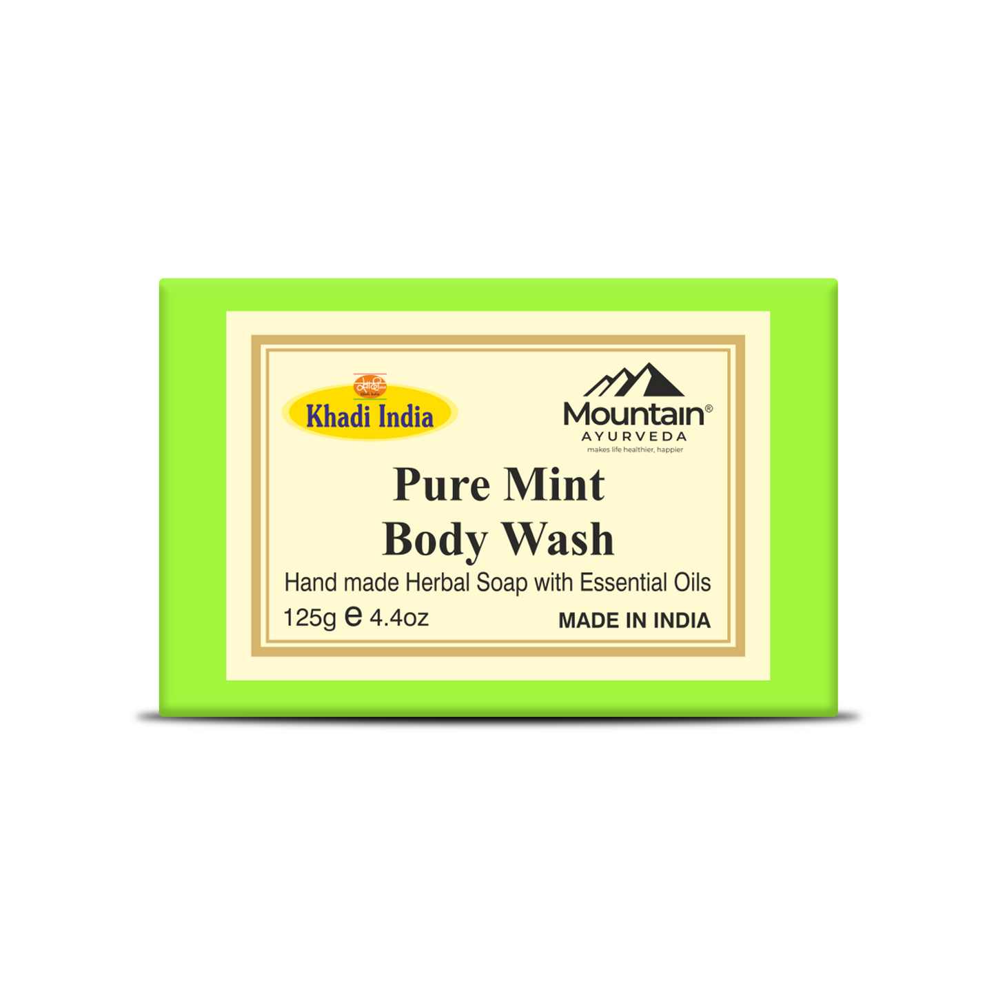 Khadi Mint Soap – Cooling & Refreshing Ayurvedic Handmade Soap