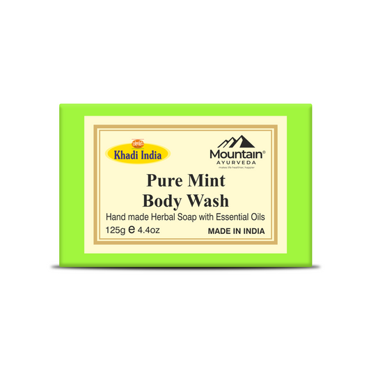 Khadi Mint Soap – Cooling & Refreshing Ayurvedic Handmade Soap
