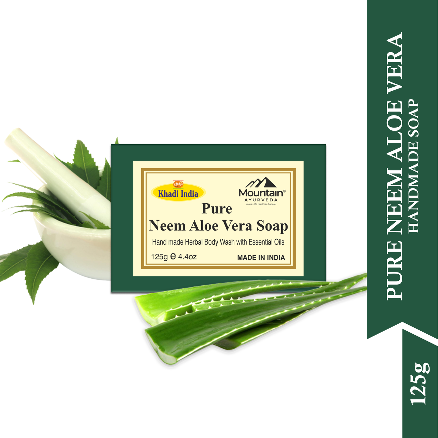  Neem & Aloe Vera Soap – Natural Antibacterial and Soothing Skincare