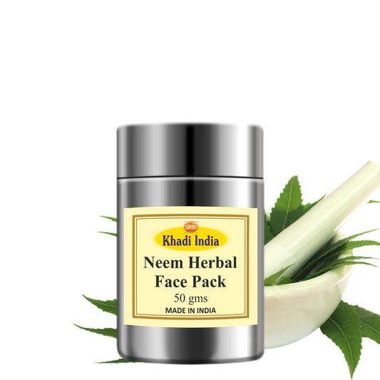 Khadi Neem Face Pack 50g – Herbal Face Pack for Acne & Oil Control