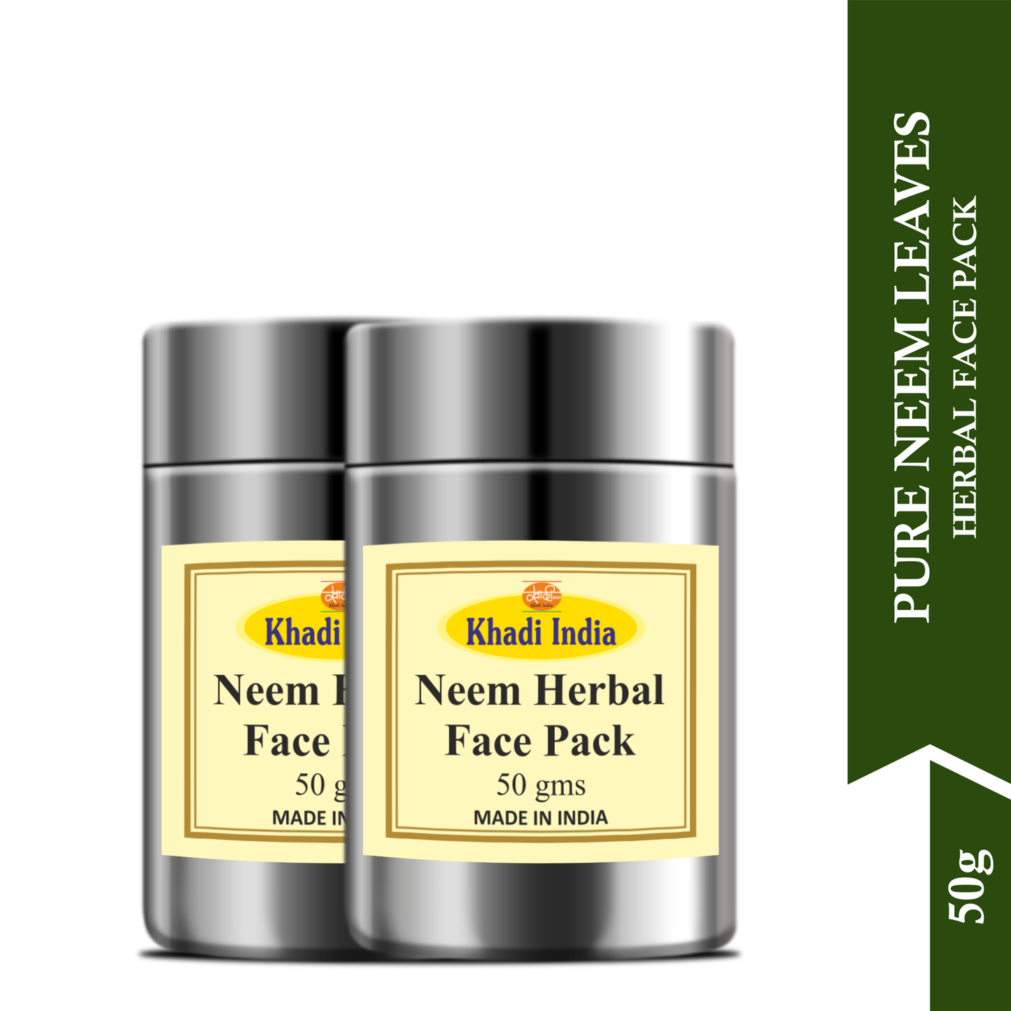 Khadi Neem Face Pack Powder – Ayurvedic Acne Treatment